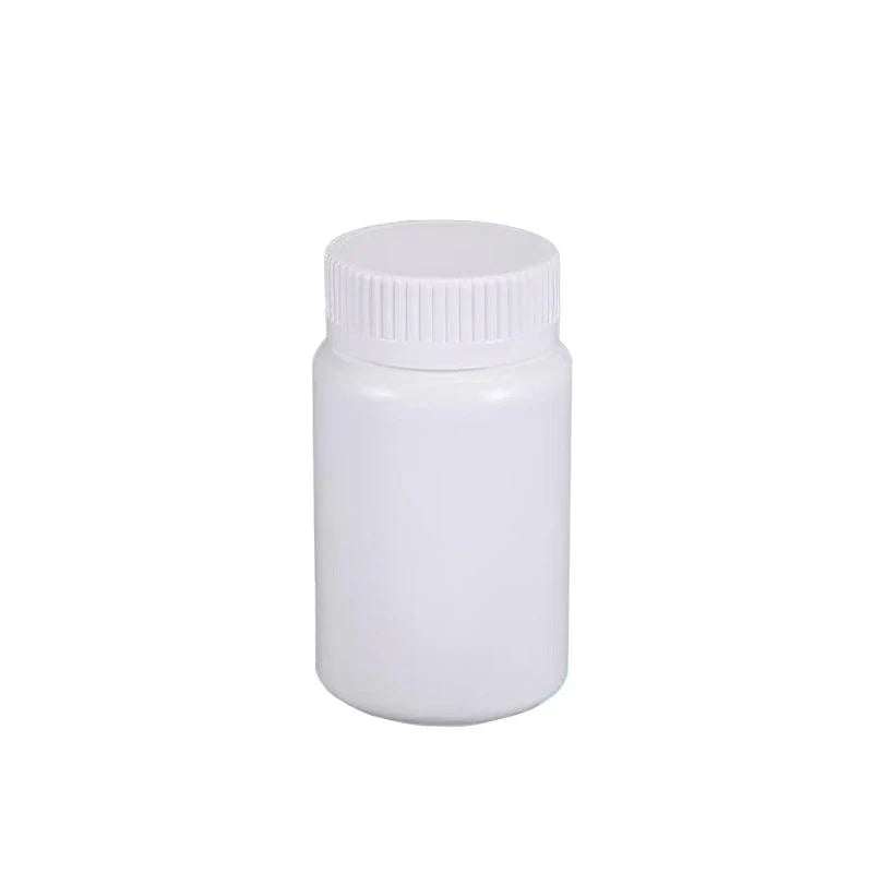 White PE Capsule Bottle Small Medicine Bottle 100PCS