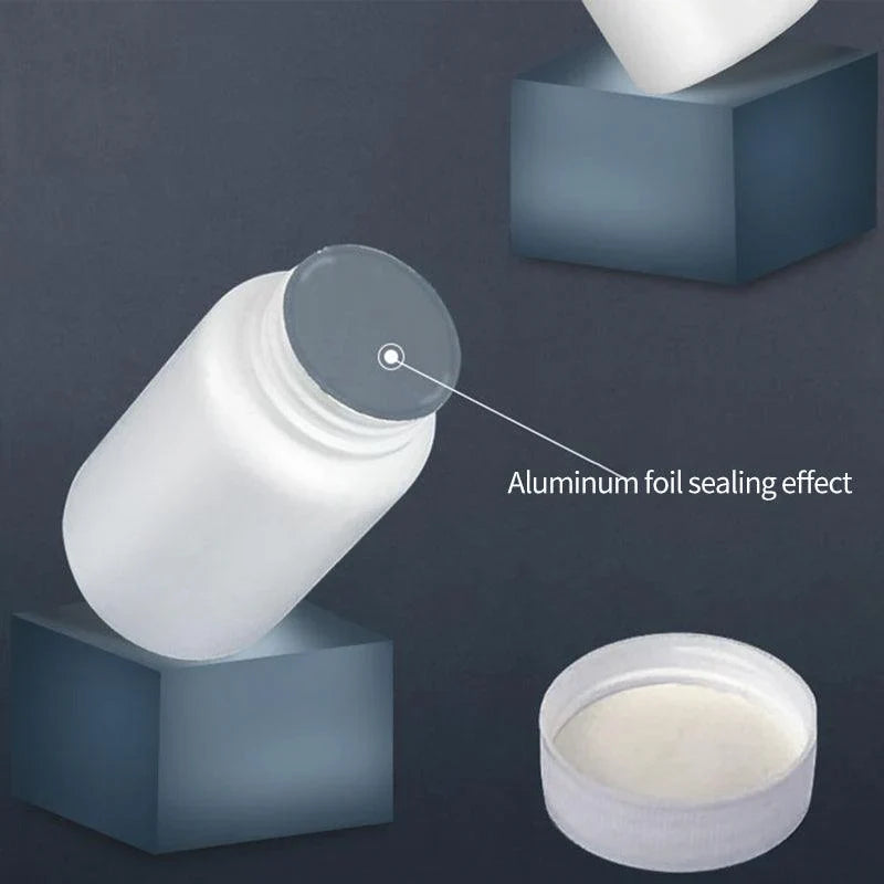 White PE Capsule Bottle Small Medicine Bottle 100PCS