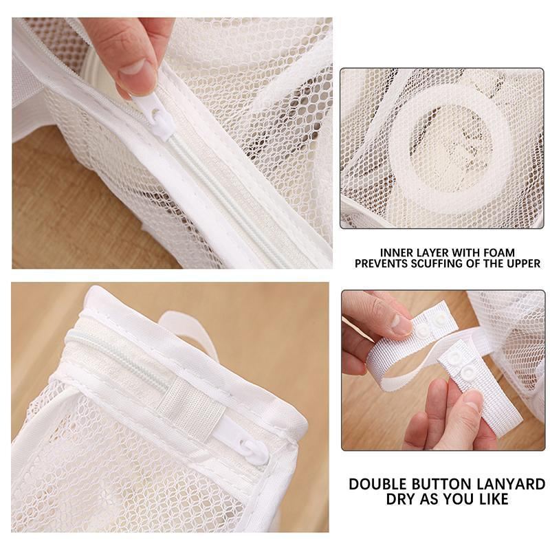 Mesh Laundry Shoes Bag 1PC 28x24.5x8cm Polyester Shoes Dryer - Discount Packaging Warehouse