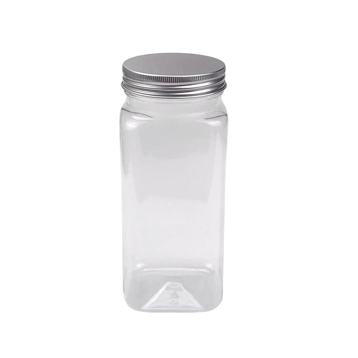 Square Transparent Plastic Aluminum Cap Sealed Jar 20PCS