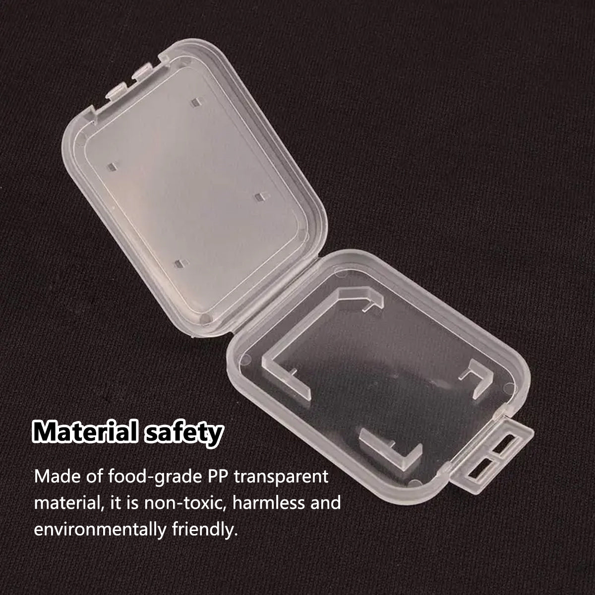 20 PCS Plastic SD Card Storage Case Dustproof Design for Memory Card Organizing