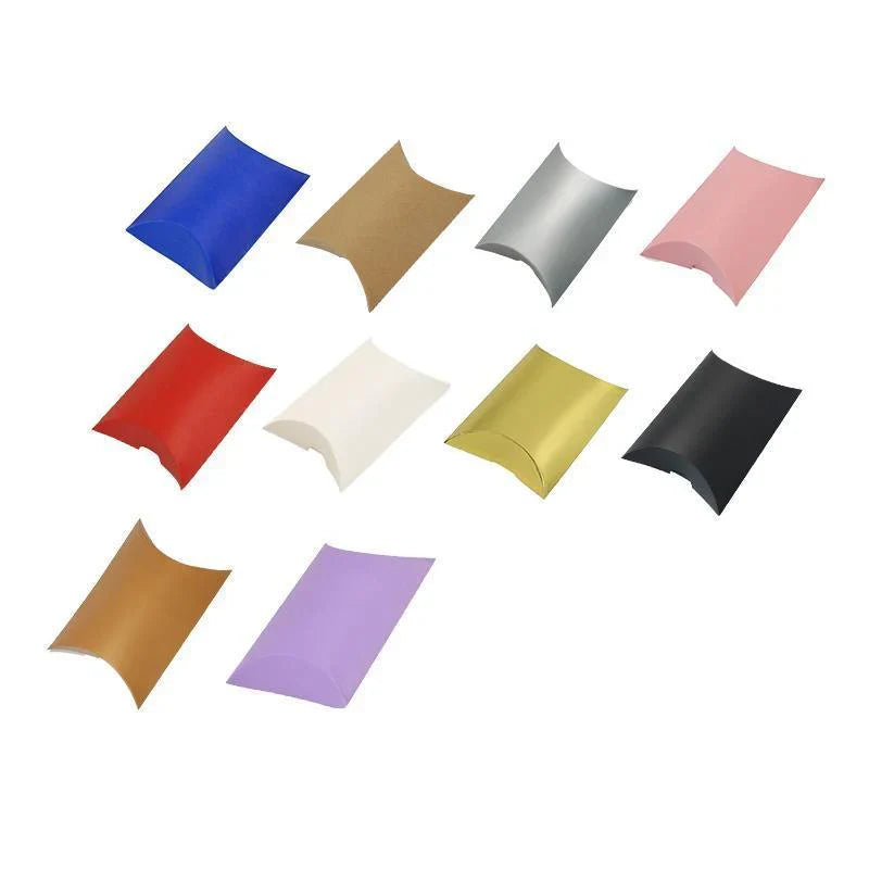 Multicolour Kraft Paper Pillow Packaging Boxes