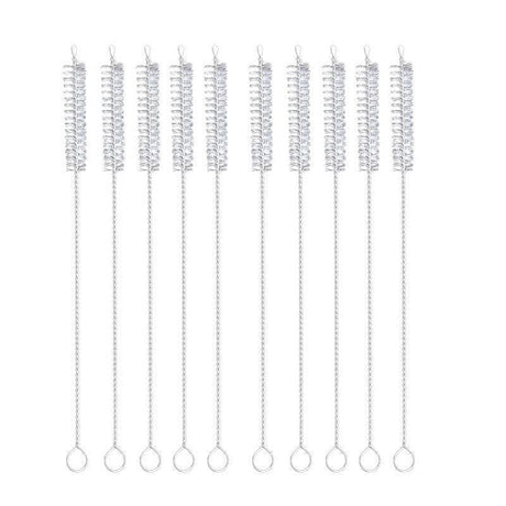 Nylon Straw Brush Cleaner Set 10PCS 2Sizes - Discount Packaging Warehouse