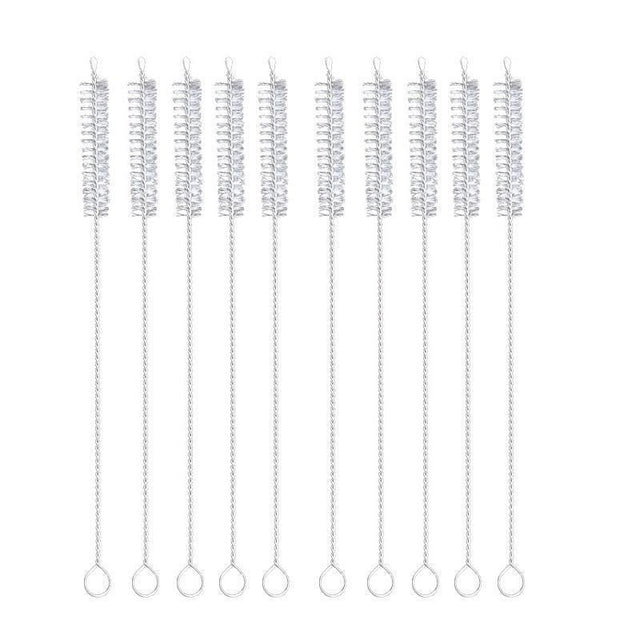 Nylon Straw Brush Cleaner Set 10PCS 2Sizes - Discount Packaging Warehouse