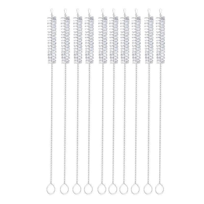 Nylon Straw Brush Cleaner Set 10PCS 2Sizes - Discount Packaging Warehouse