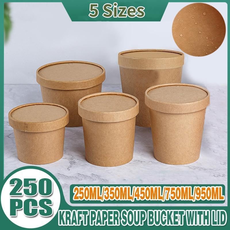 Variety of Takeout Boxes stacked and ready for meal packaging