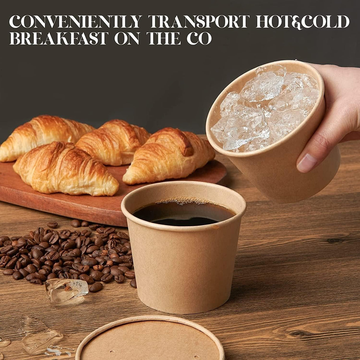 Variety of Takeout Boxes stacked and ready for meal packaging