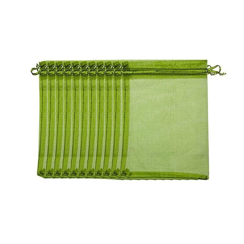 Organza Fruit Protection Bags 50-100PCS 3Sizes Green - Discount Packaging Warehouse