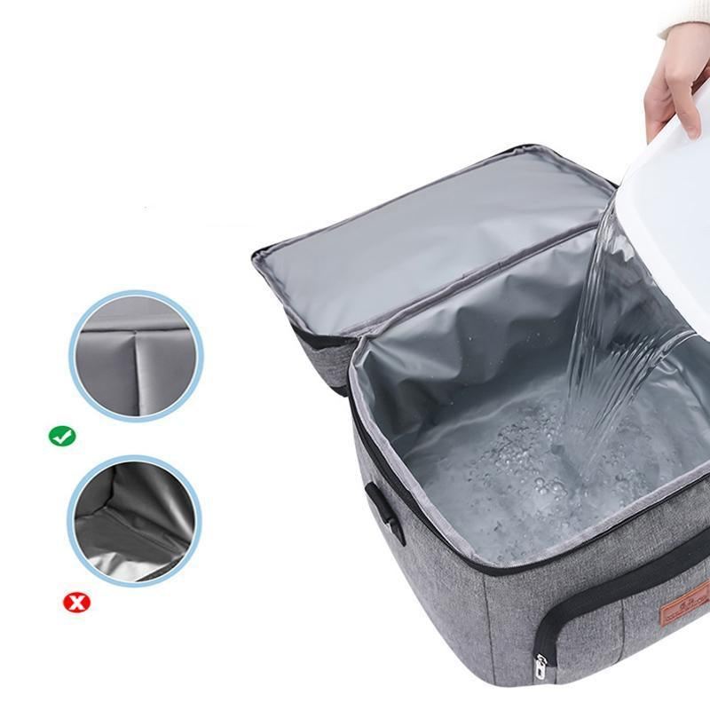 Outdoor Picnic Bag 1PC 10L 26x19x21cm Thermal Insulated Food Container Cooler Bag - Discount Packaging Warehouse