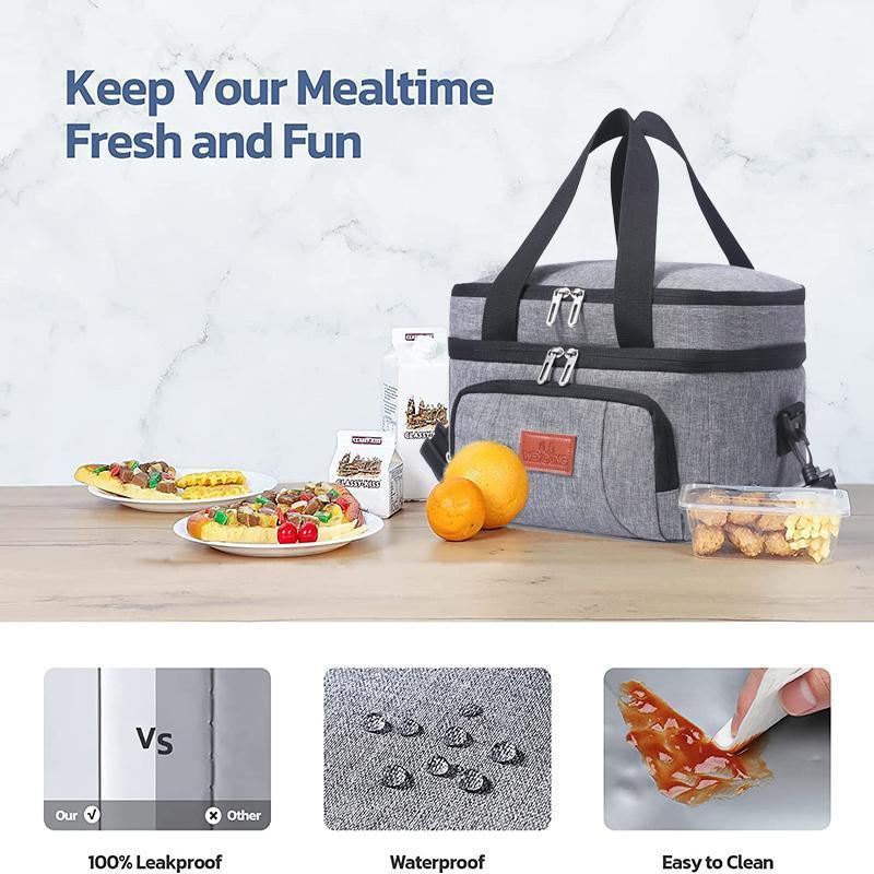 Outdoor Picnic Bag 1PC 10L 26x19x21cm Thermal Insulated Food Container Cooler Bag - Discount Packaging Warehouse