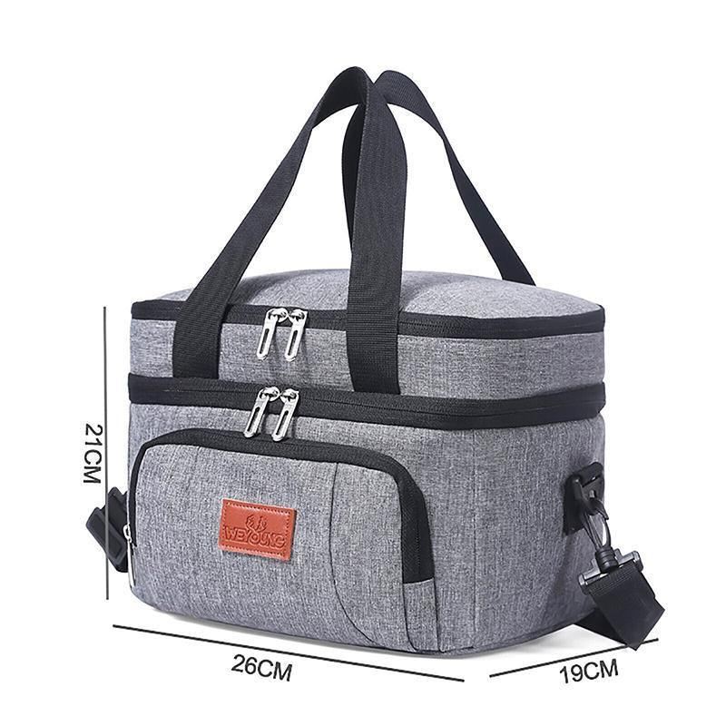 Outdoor Picnic Bag 1PC 10L 26x19x21cm Thermal Insulated Food Container Cooler Bag - Discount Packaging Warehouse