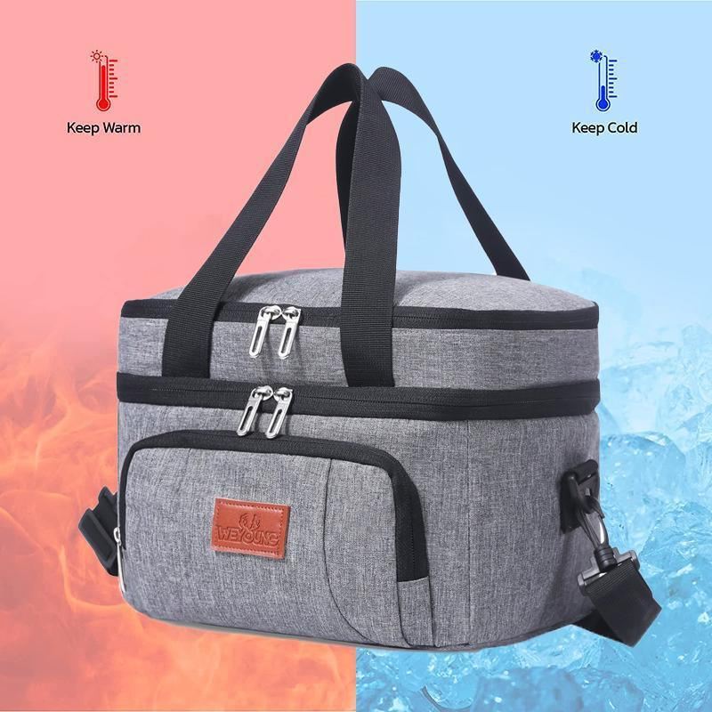 Outdoor Picnic Bag 1PC 10L 26x19x21cm Thermal Insulated Food Container Cooler Bag - Discount Packaging Warehouse