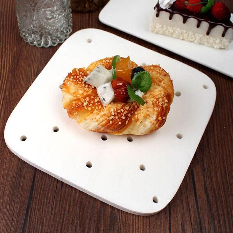 Perforated Air Fryer Parchment Paper Liners 100PCS 2Sizes Square Non-stick - Discount Packaging Warehouse