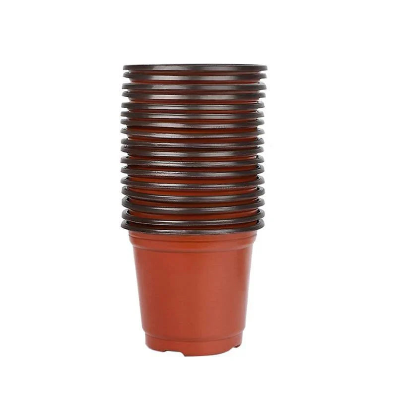 Plastic Plant Pots 100PCS 5Sizes Nursery Seedlings Pot Growing Container - Discount Packaging Warehouse