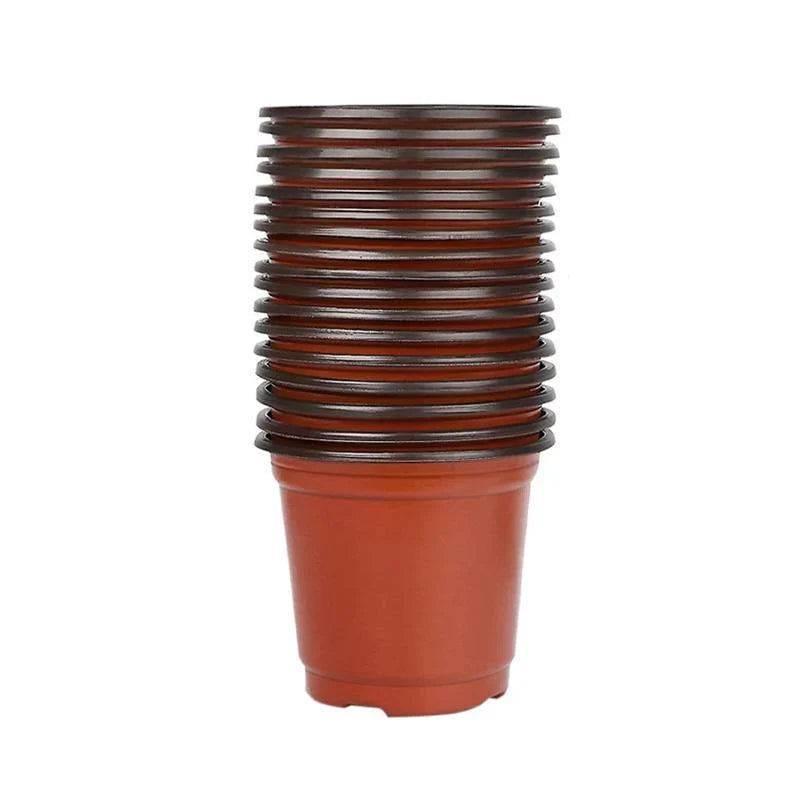 Plastic Plant Pots 100PCS 5Sizes Nursery Seedlings Pot Growing Container - Discount Packaging Warehouse