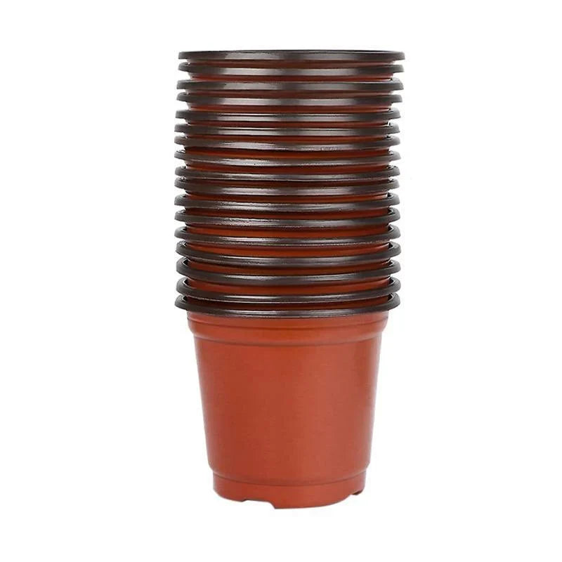 Plastic Plant Pots 100PCS 5Sizes Nursery Seedlings Pot Growing Container - Discount Packaging Warehouse