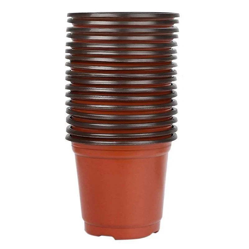 Plastic Plant Pots 100PCS 5Sizes Nursery Seedlings Pot Growing Container - Discount Packaging Warehouse