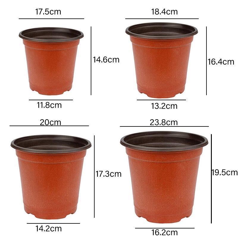 Plastic Plant Pots 100PCS 5Sizes Nursery Seedlings Pot Growing Container - Discount Packaging Warehouse