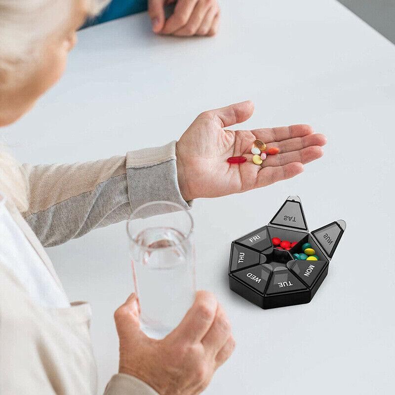 7Day Pill Box Medicine Dispenser 2PCS