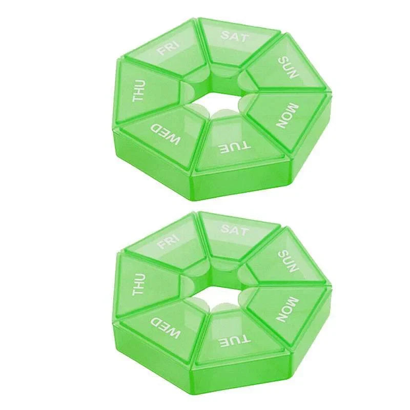 7Day Pill Box Medicine Dispenser 2PCS