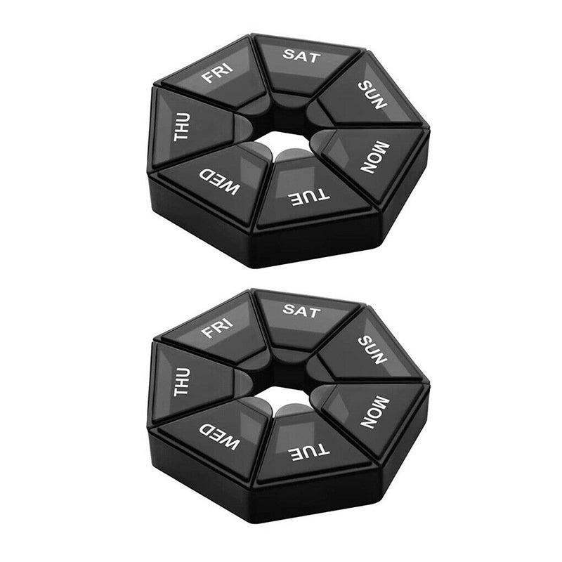 7Day Pill Box Medicine Dispenser 2PCS