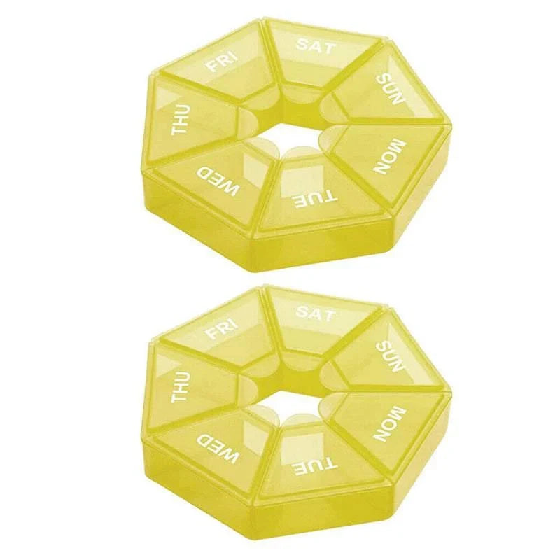 7Day Pill Box Medicine Dispenser 2PCS