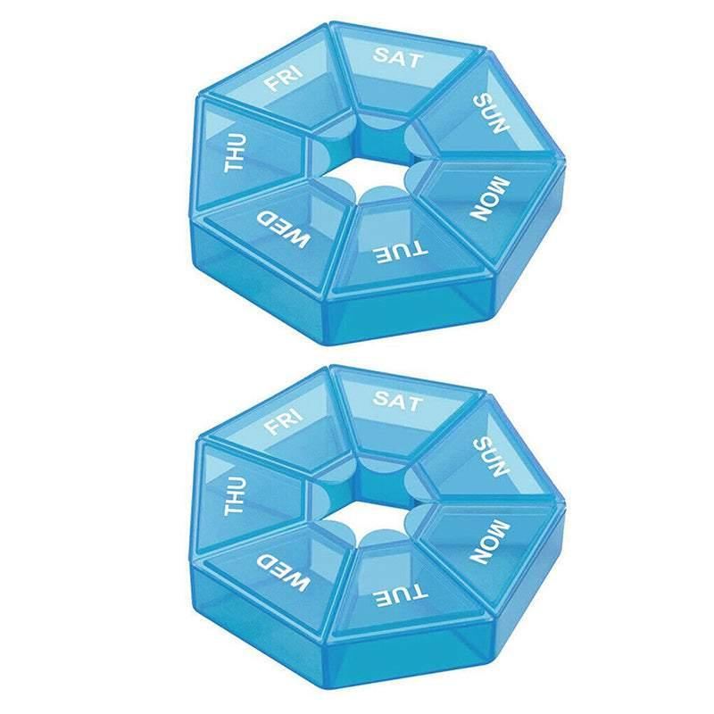 7Day Pill Box Medicine Dispenser 2PCS