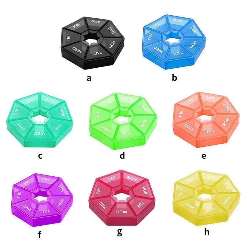 7Day Pill Box Medicine Dispenser 2PCS