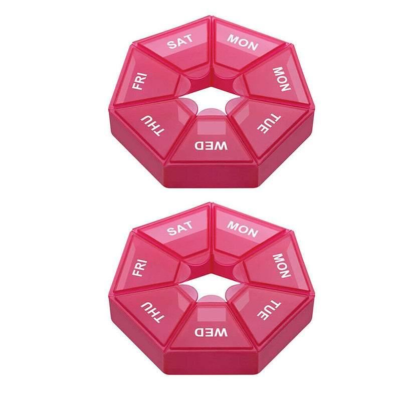 7Day Pill Box Medicine Dispenser 2PCS