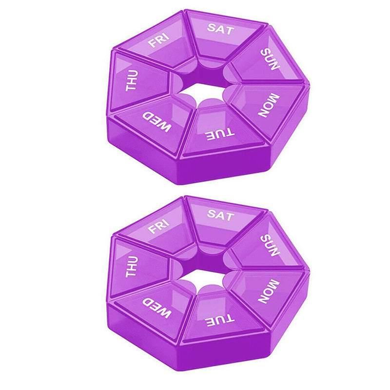 7Day Pill Box Medicine Dispenser 2PCS