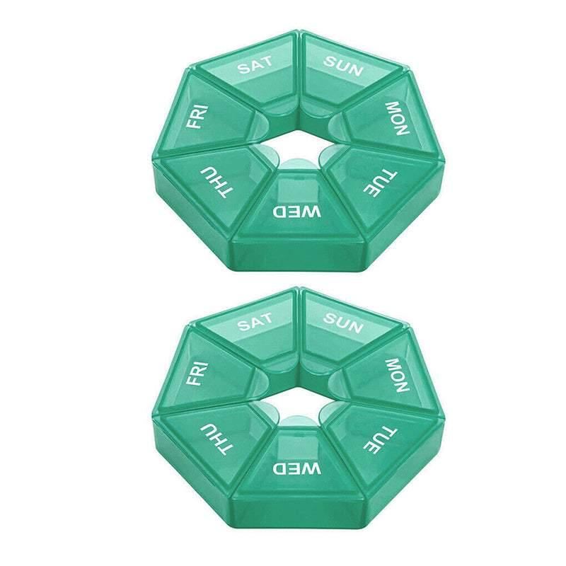 7Day Pill Box Medicine Dispenser 2PCS