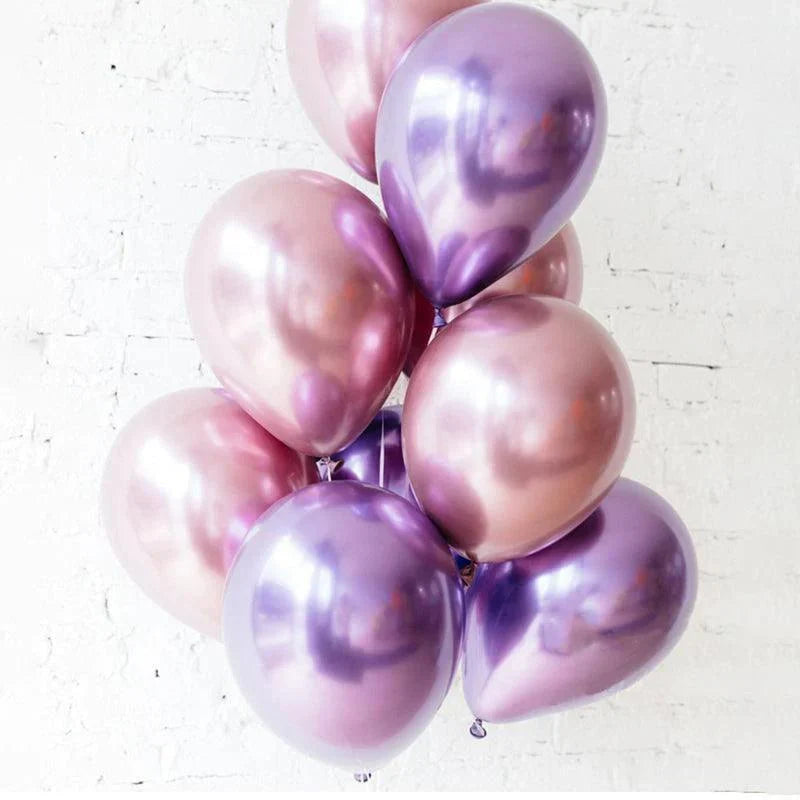 50PCS Chrome Metallic Balloon Helium