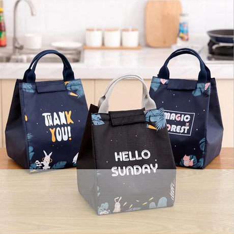 Portable Lunch Bag 1PC 5Sizes 27Sytles Thermal Insulated Bag - Discount Packaging Warehouse