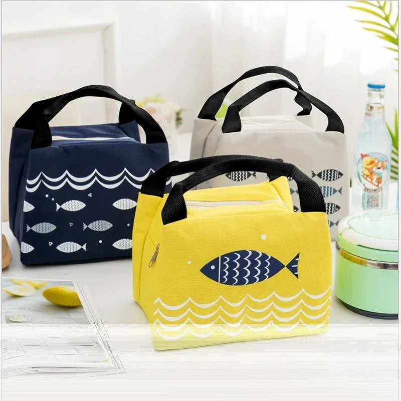 Portable Lunch Bag 1PC 5Sizes 27Sytles Thermal Insulated Bag - Discount Packaging Warehouse