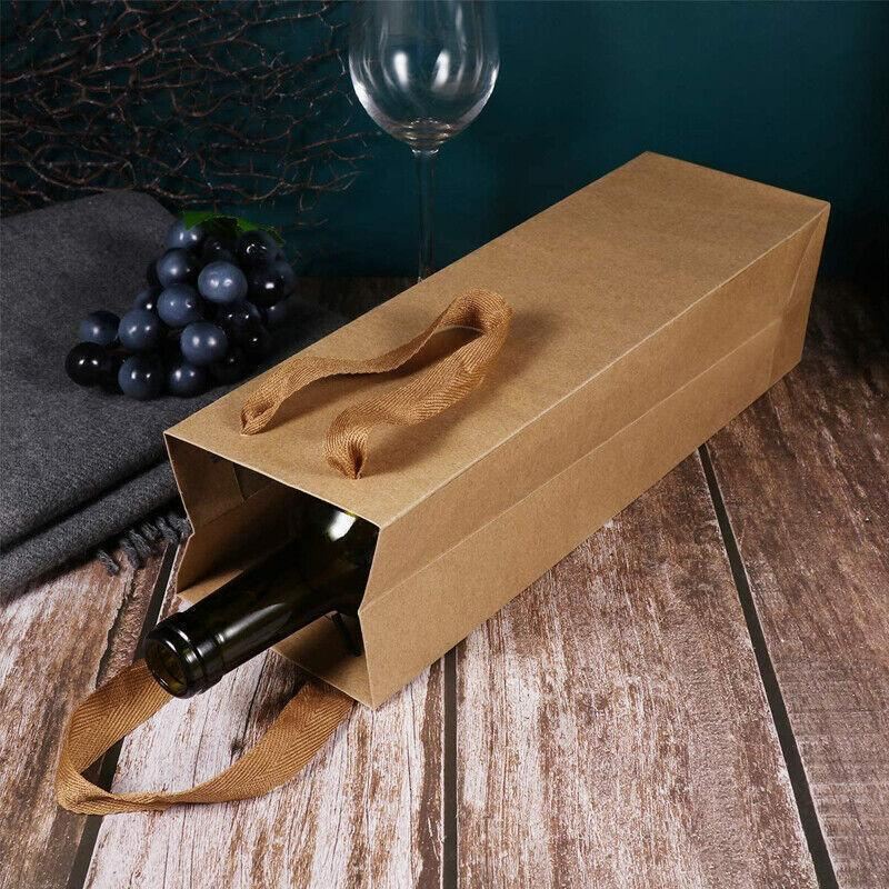 Elegant wine bottle bags showcasing various designs and colors, perfect for gifting.