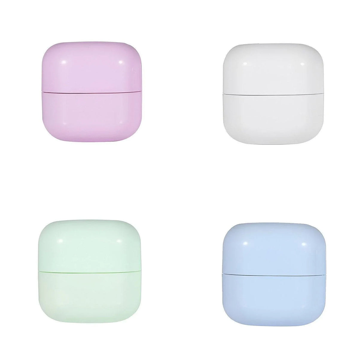 Refillable Cosmetic Jars 10-Pack Square Lightproof