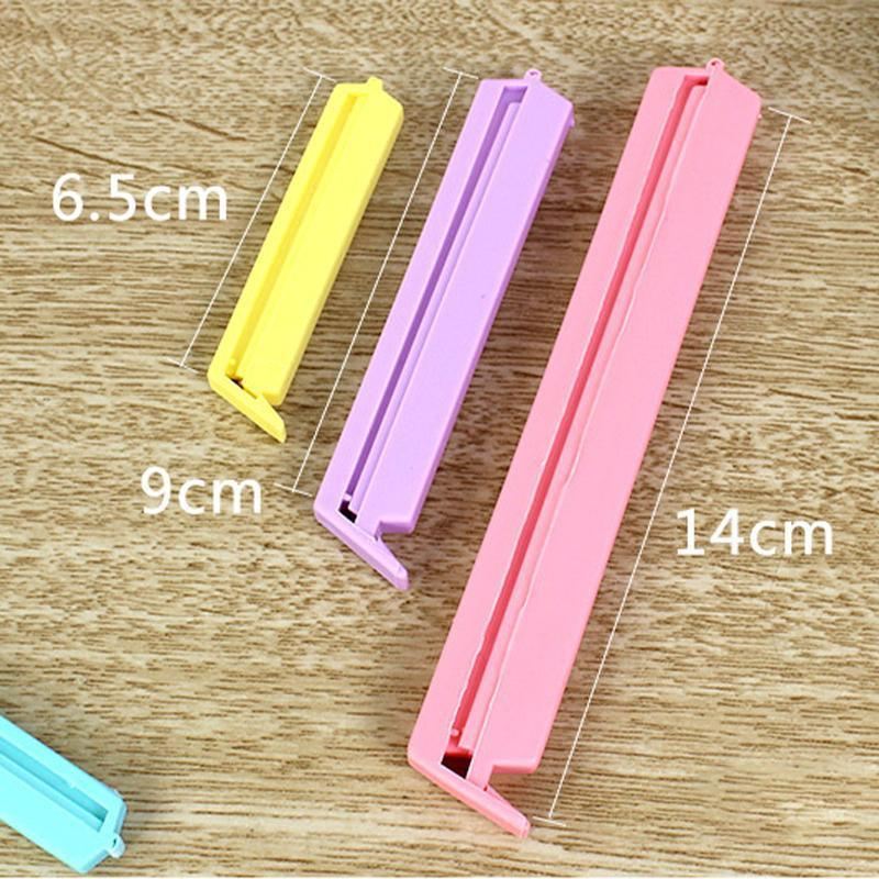 Reusable Bag Sealing Clips 12-24PCS 3Sizes 4Colours PVC - Discount Packaging Warehouse
