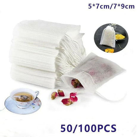Reusable Drawstring Filter Bags 50-100PCS 2Sizes No-woven Fabric - Discount Packaging Warehouse