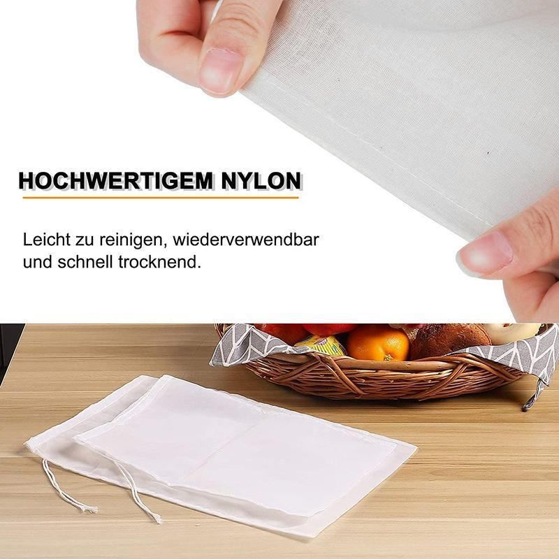 Reusable Fine Mesh Food Strainer Filter Bag 1PC 5Sizes Nylon - Discount Packaging Warehouse