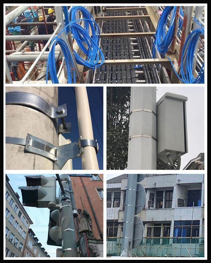 Durable stainless steel cable ties for secure fastening