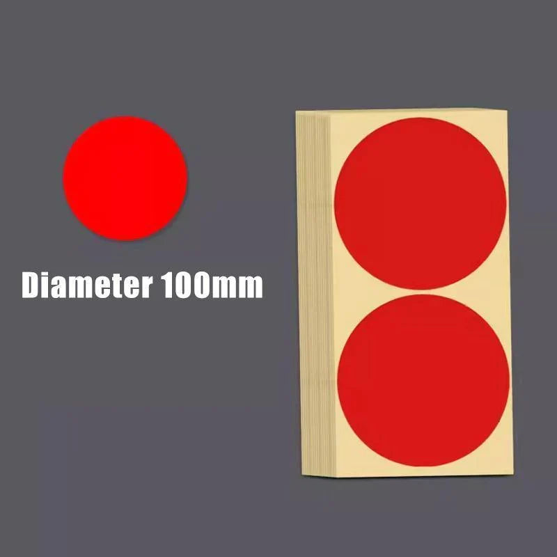 Self Adhesive Round Stickers 1-15Sheets 13Colours 100mm - Discount Packaging Warehouse