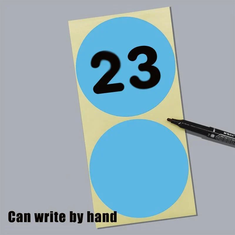 Self Adhesive Round Stickers 1-15Sheets 13Colours 100mm - Discount Packaging Warehouse