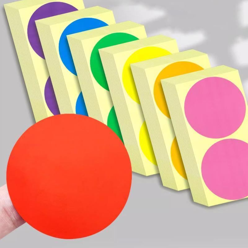 Self Adhesive Round Stickers 1-15Sheets 13Colours 100mm - Discount Packaging Warehouse