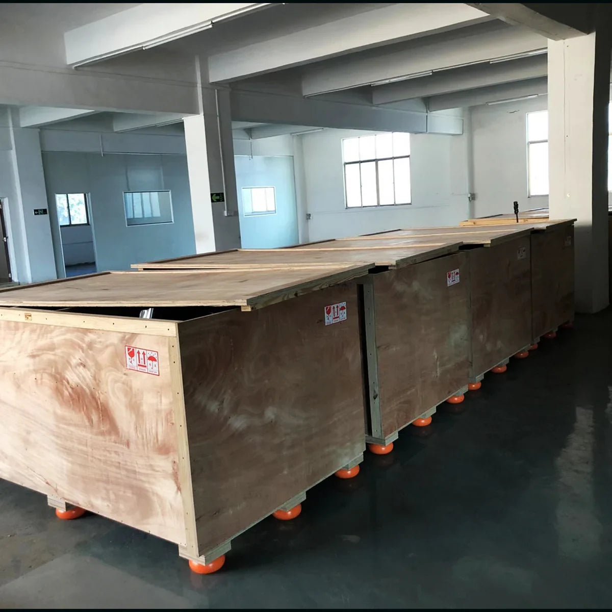 4pcs Wooden Box Shock-Absorbing Balls for Pallet Pads