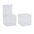 Elegant Clear Gift Boxes arranged on a festive table setting
