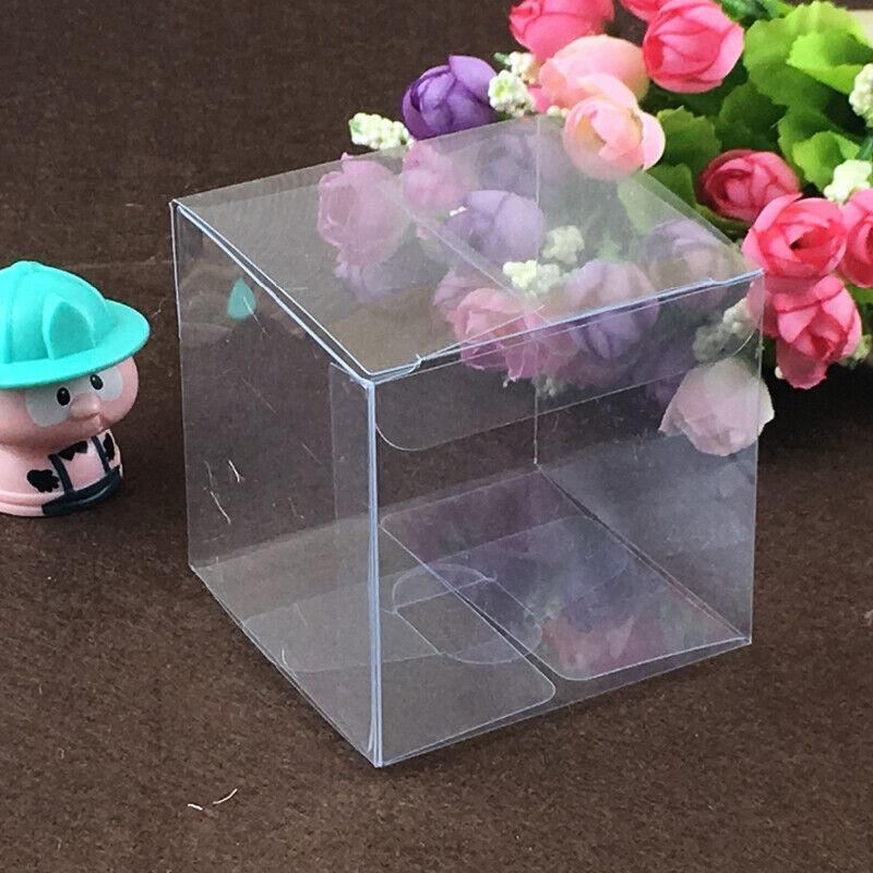 Elegant Clear Gift Boxes arranged on a festive table setting