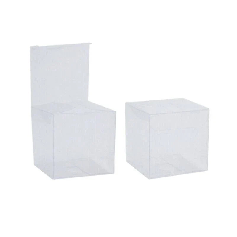 Elegant Clear Gift Boxes arranged on a festive table setting