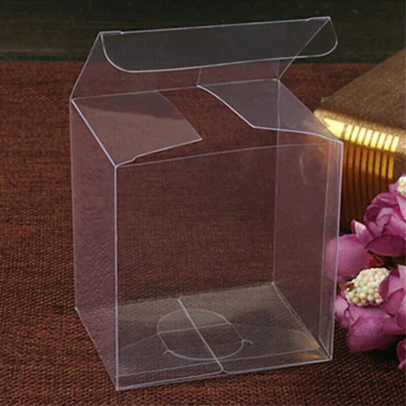 Elegant Clear Gift Boxes arranged on a festive table setting