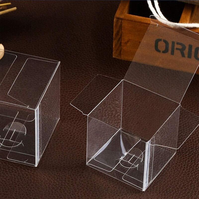 Elegant Clear Gift Boxes arranged on a festive table setting