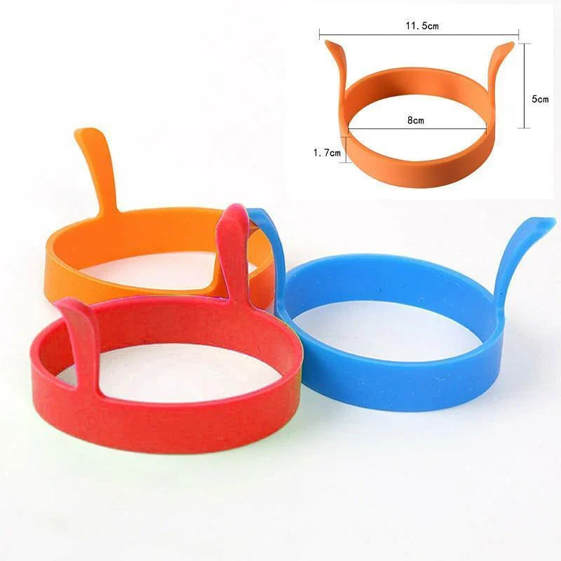 Silicone Egg Rings 6PCS Non Stick Kitchen Baking Tools - Discount Packaging Warehouse
